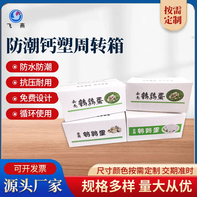 蔬菜鈣塑中(zhong)轉箱 速(su)食運輸(shu)折疊PE瓦楞箱 蔬菜水果防潮(chao)周轉運輸(shu)箱