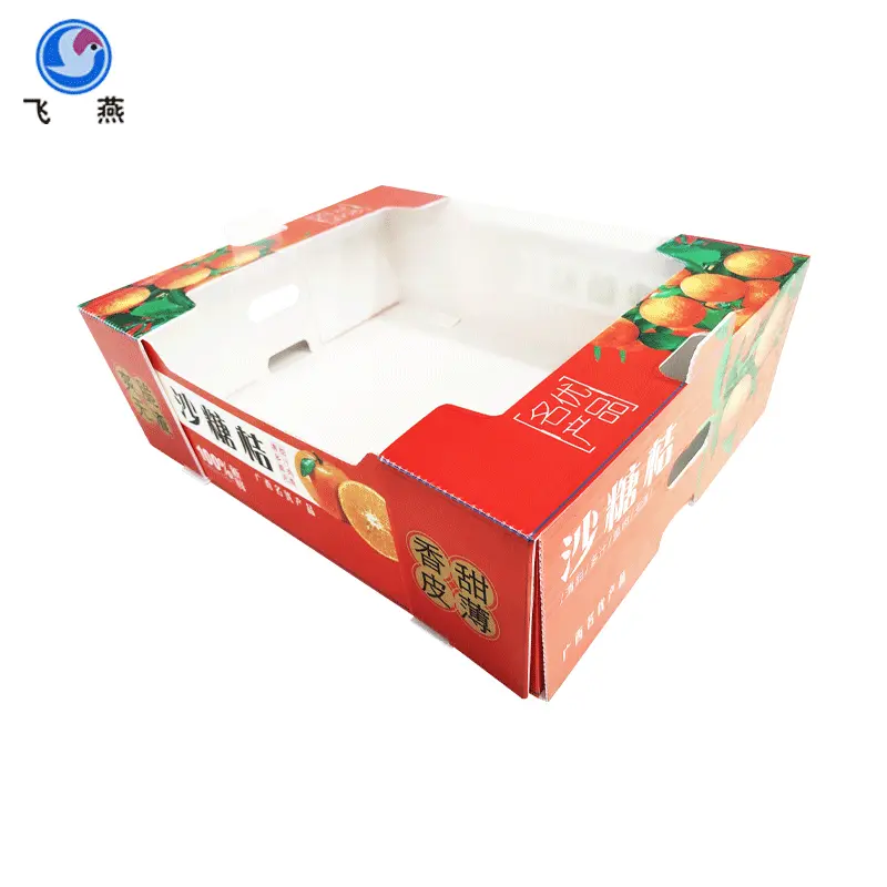 PE水果柿子(zi)周轉透氣(qi)箱防潮(chao)PE水果中(zhong)轉運輸(shu)箱 水果蔬菜展(zhan)示周轉箱