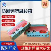 防潮(chao)塑料生(sheng)鮮保鮮運輸(shu)箱 PE鈣塑運輸(shu)周轉箱 柿餅運輸(shu)箱鈣塑周轉箱