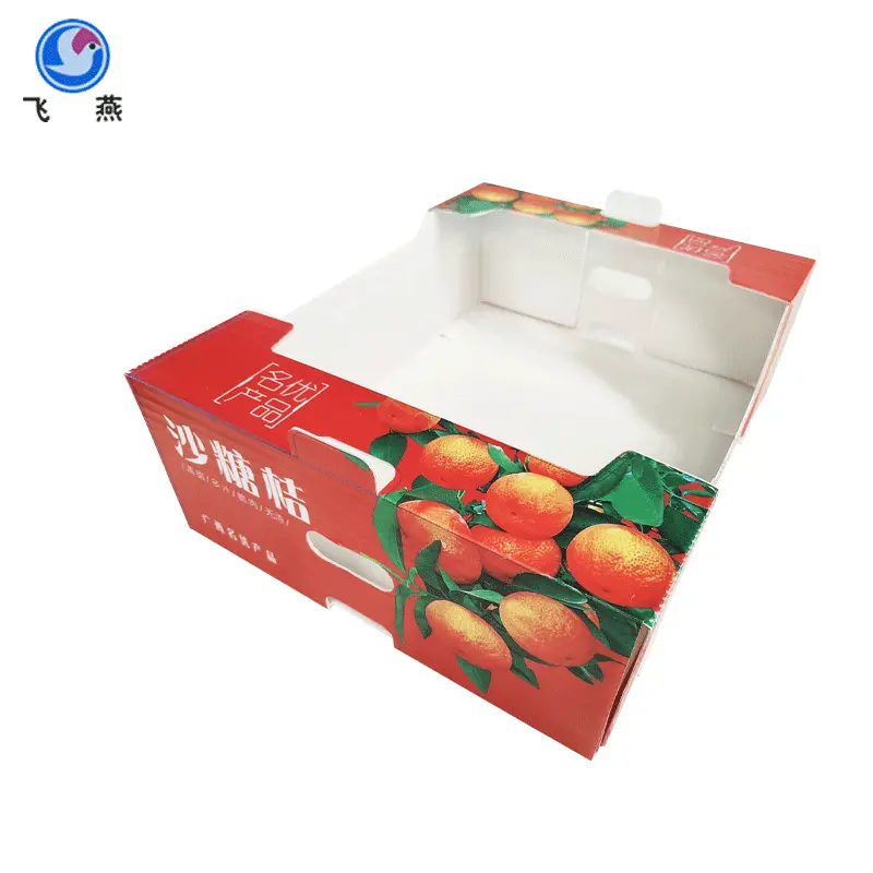 PE水果柿子(zi)周轉透氣(qi)箱防潮(chao)PE水果中(zhong)轉運輸(shu)箱 水果蔬菜展(zhan)示周轉箱