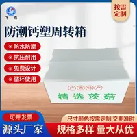 塘菇5斤包裝(zhuang)箱 免打釘款 運輸(shu)PE瓦楞中(zhong)轉箱 鈣塑周轉包裝(zhuang)運輸(shu)箱