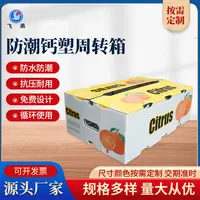 新(xin)款運輸(shu)瓦楞中(zhong)轉箱 PE鈣塑周轉包裝(zhuang)箱 蔬菜水果防擠壓塑 料周轉箱