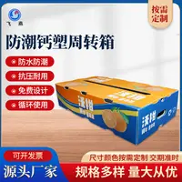 PE水果沃柑周轉透氣(qi)箱防潮(chao)PE水果中(zhong)轉運輸(shu)箱 水果蔬菜展(zhan)示周轉箱